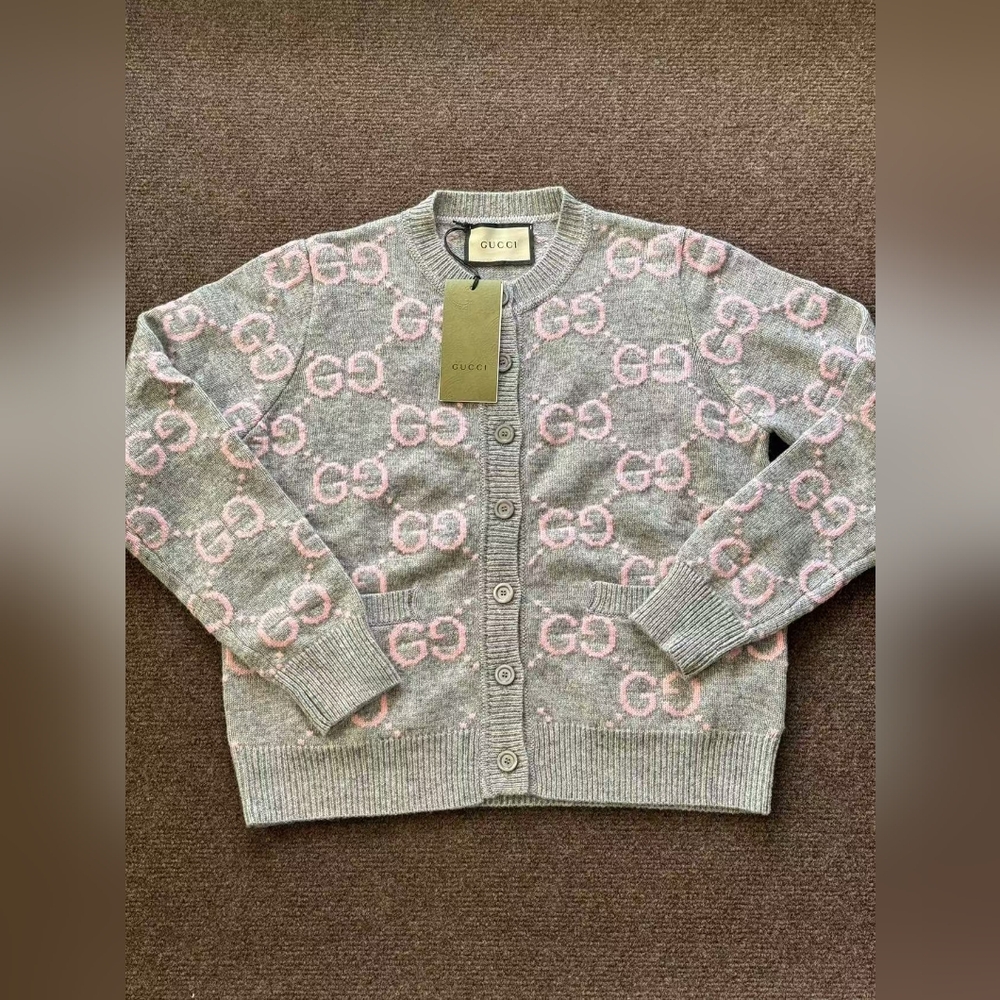 Gucci logo cardigan sweater